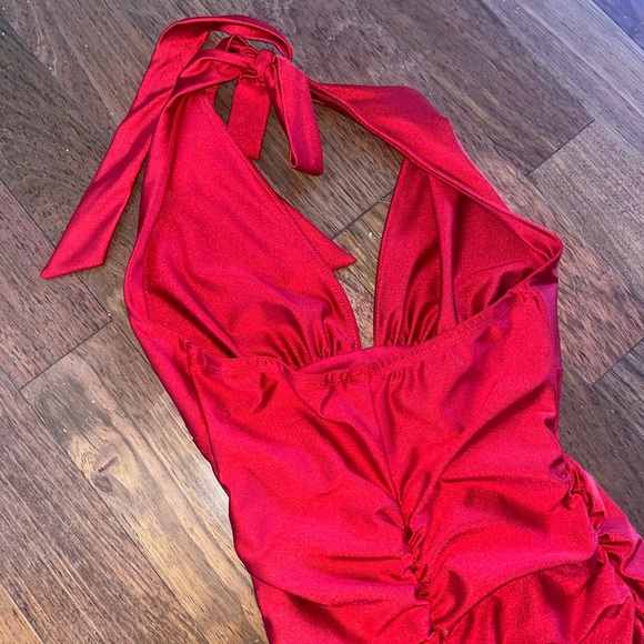 Red Mini Dress - Picture 3 of 8